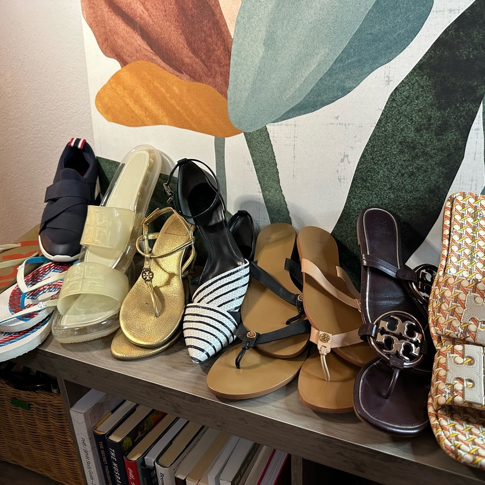 Tory Burch Closet Clearout - 17 pairs this weekend! Size 8 shoes sandals wedges - Picture 3 of 4
